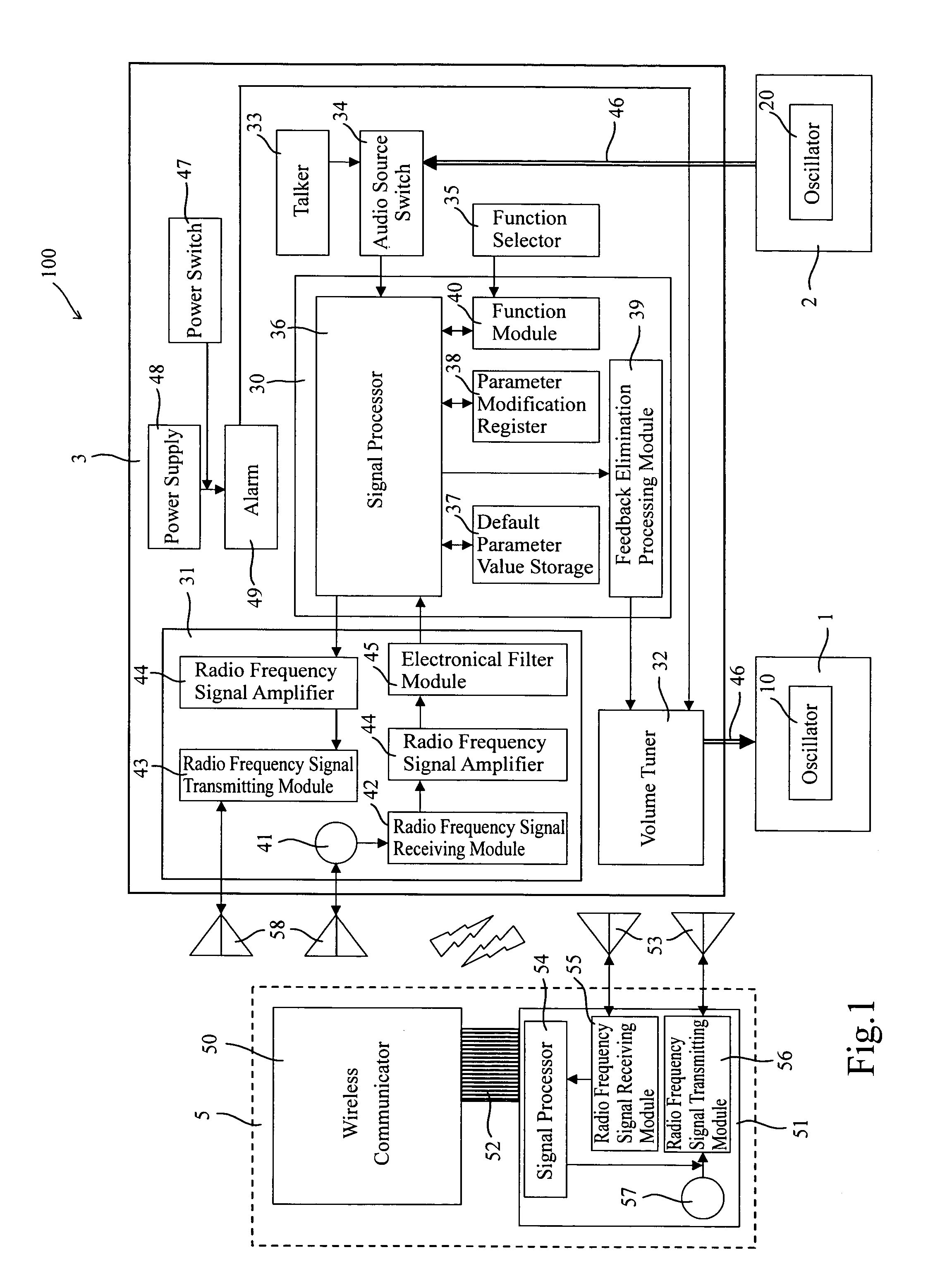 Nasal bone conduction wireless communication transmitting device