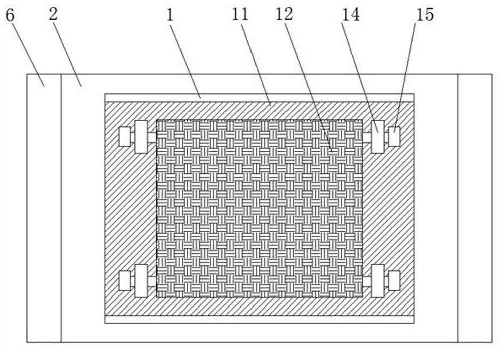 Electromechanical equipment fixing frame with shockproof function