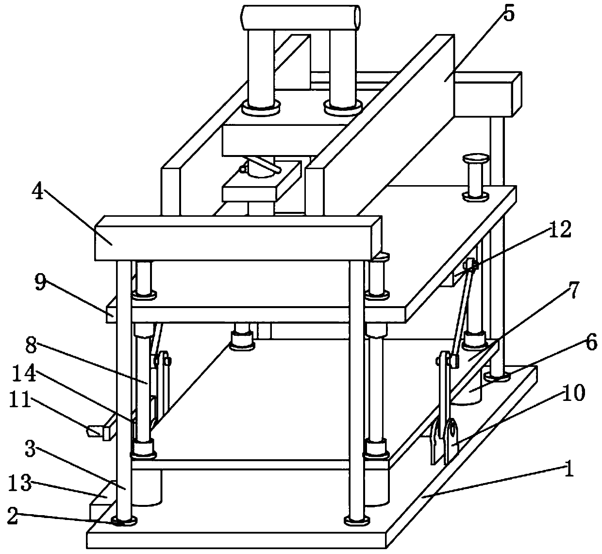 Safety protection device for hoisting machine