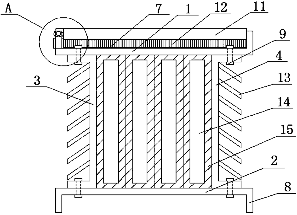 Bus duct with dust removal device