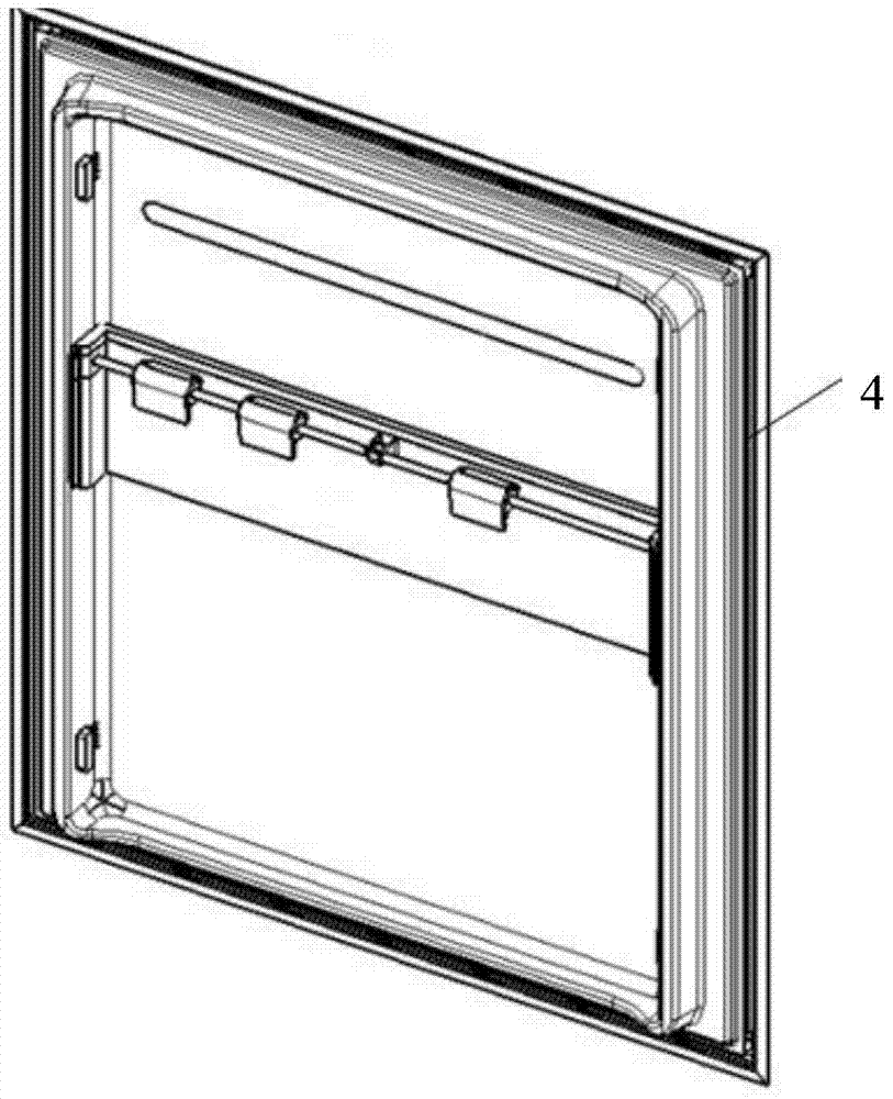 A bagged food fixing rack and a refrigerator comprising the fixing rack