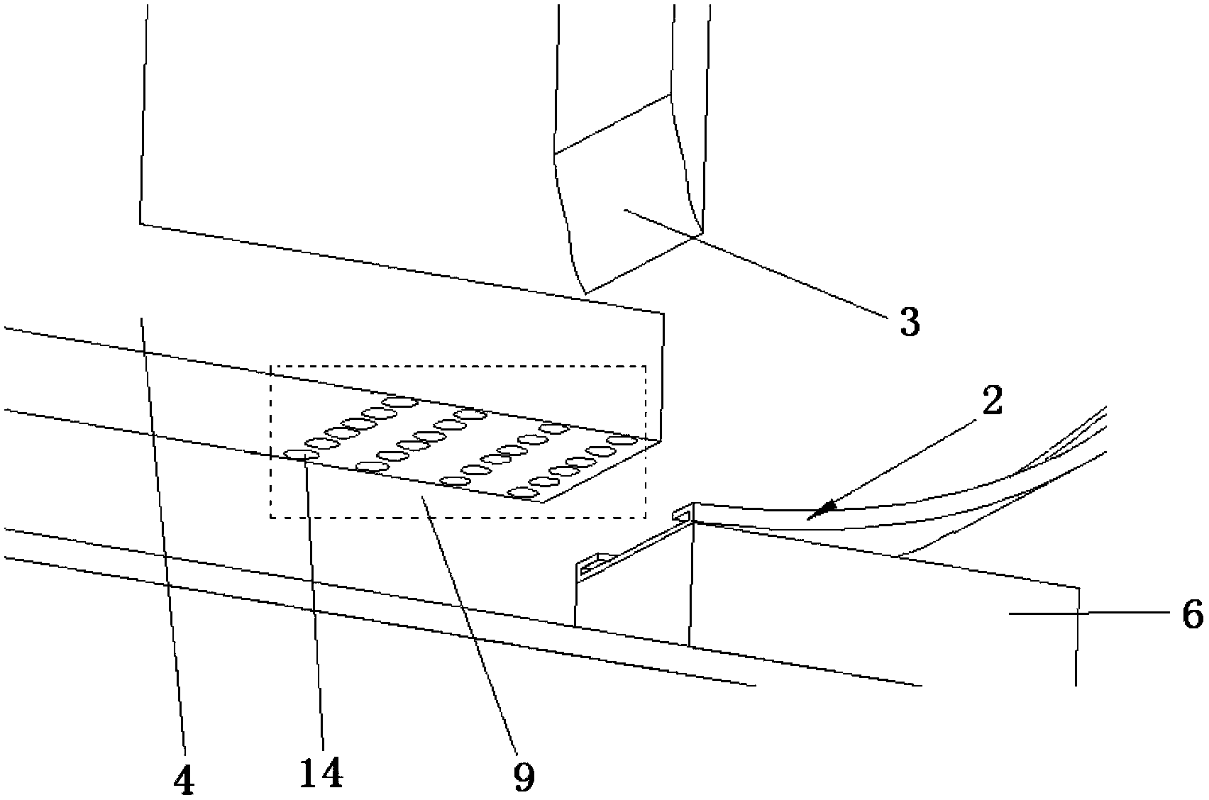 Transverse band sticking device for band punch of corrugated case
