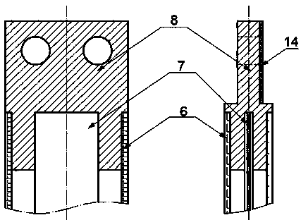 High-temperature superconducting binary current lead based on conduction cooling