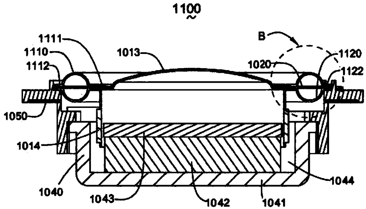 High power microspeaker with sub-diaphragm