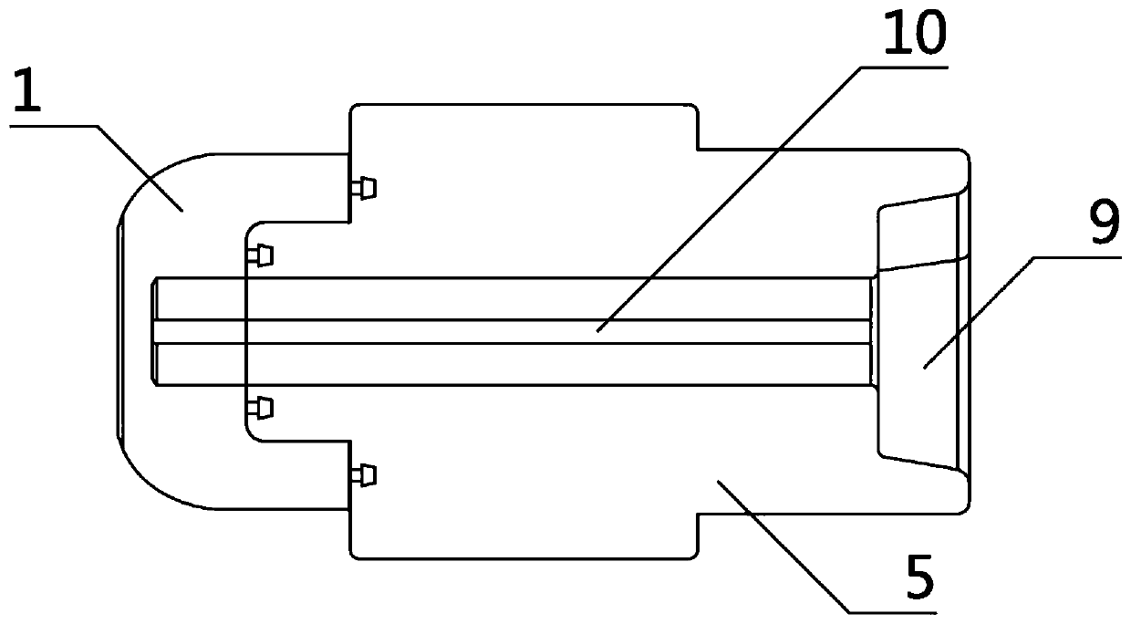 Rubber connecting piece structure for keys