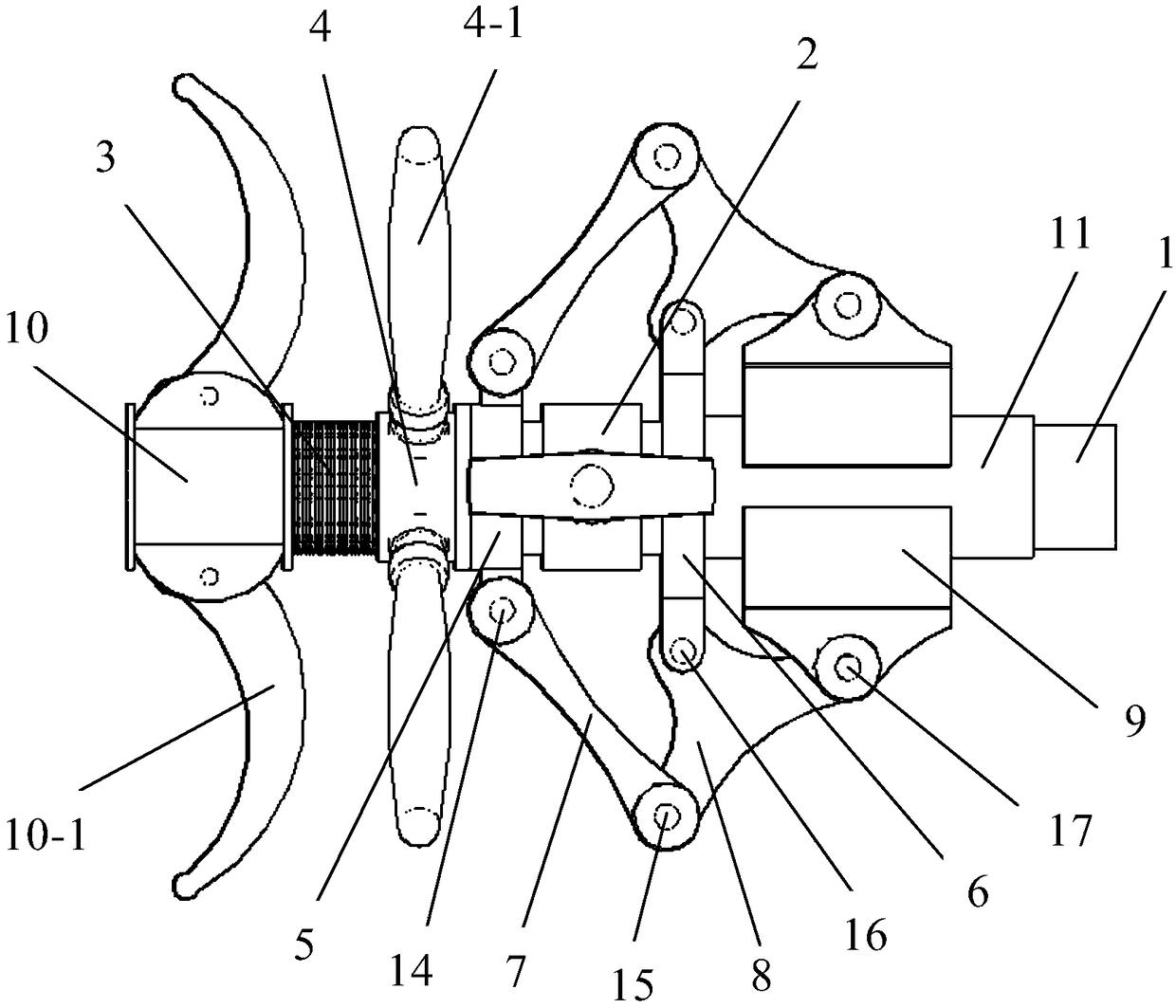 Rapid pipe joint mounting device and advanced small pipe construction method