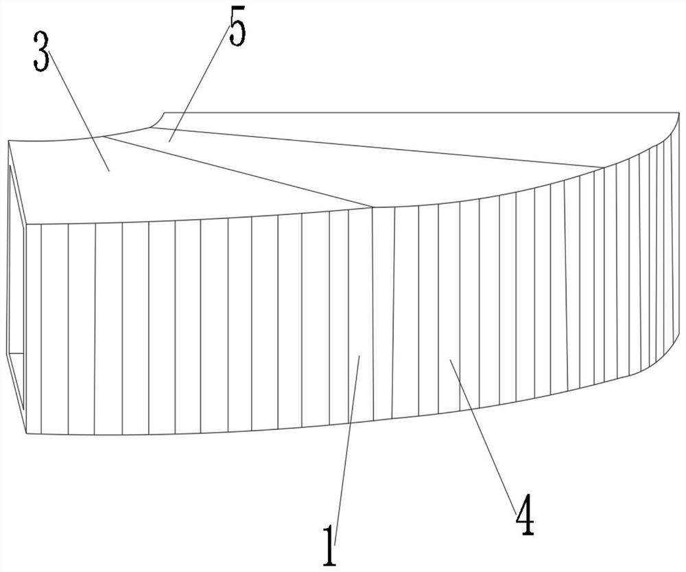 Installation method of fireproof plate at curved surface position of air pipe