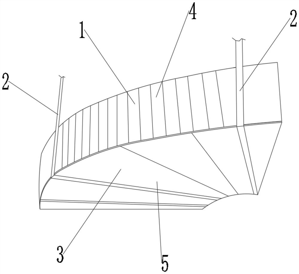 Installation method of fireproof plate at curved surface position of air pipe