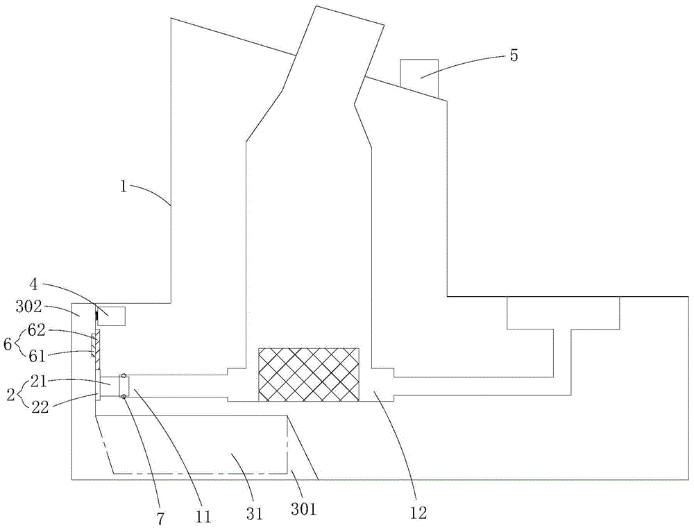 Drainage structure of garment steamer and garment steamer