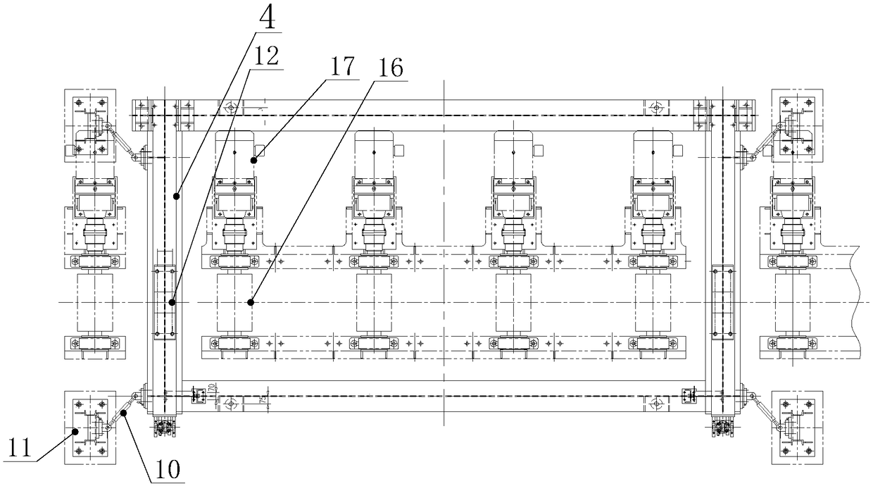 Supporting fin type automatic roller way scale and rolling material conveying roller way