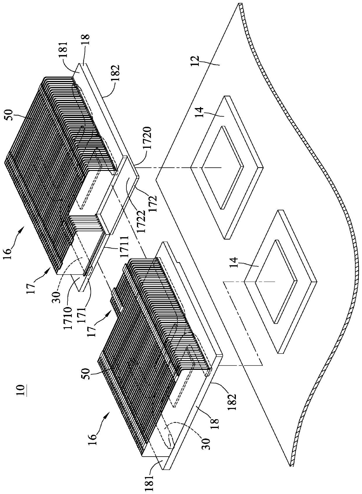 Server and its cooling components