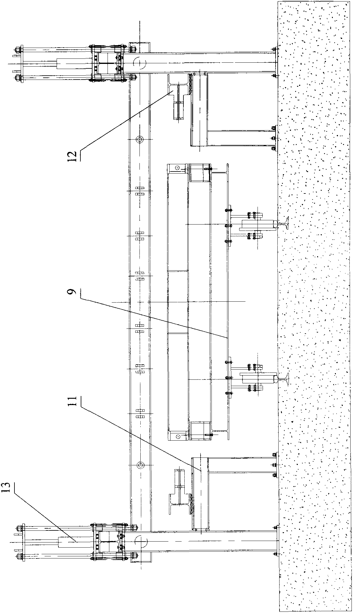 Demolding method and device for end plate of side plate of bilateral pre-tensioned pre-stressed concrete track plate