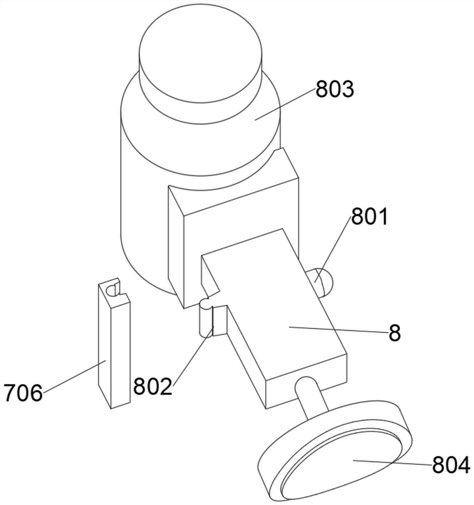 Pest and disease prevention tree trunk whitening device for forestry seedling raising