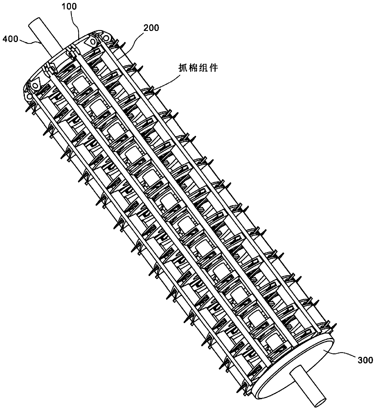 Assembled bale plucker beater