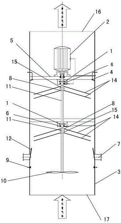 Gas electrostatic purification method based on rotating polar lines