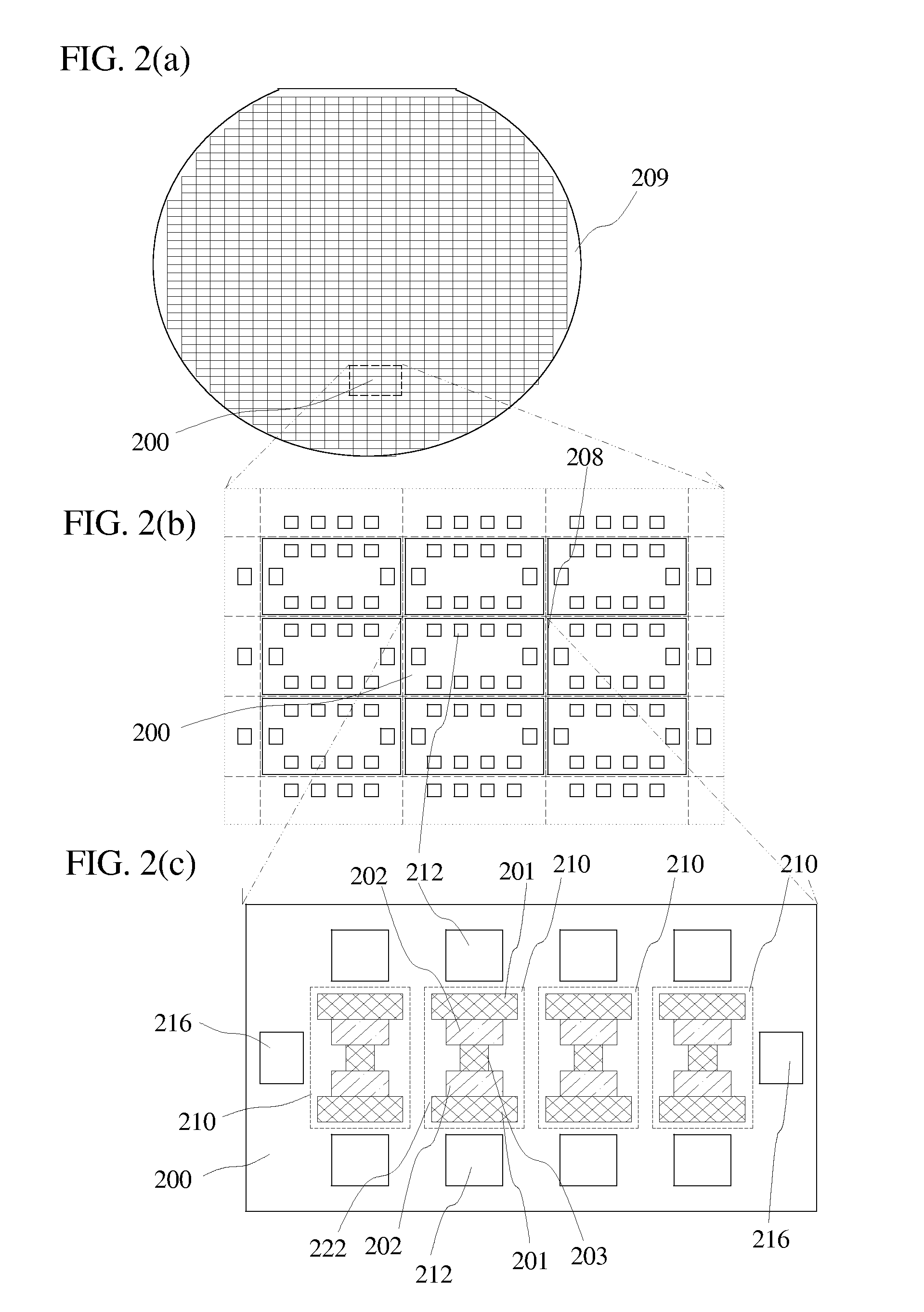 Area efficient through-hole connections