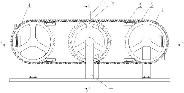 Pipe orifice rolling shaping machine