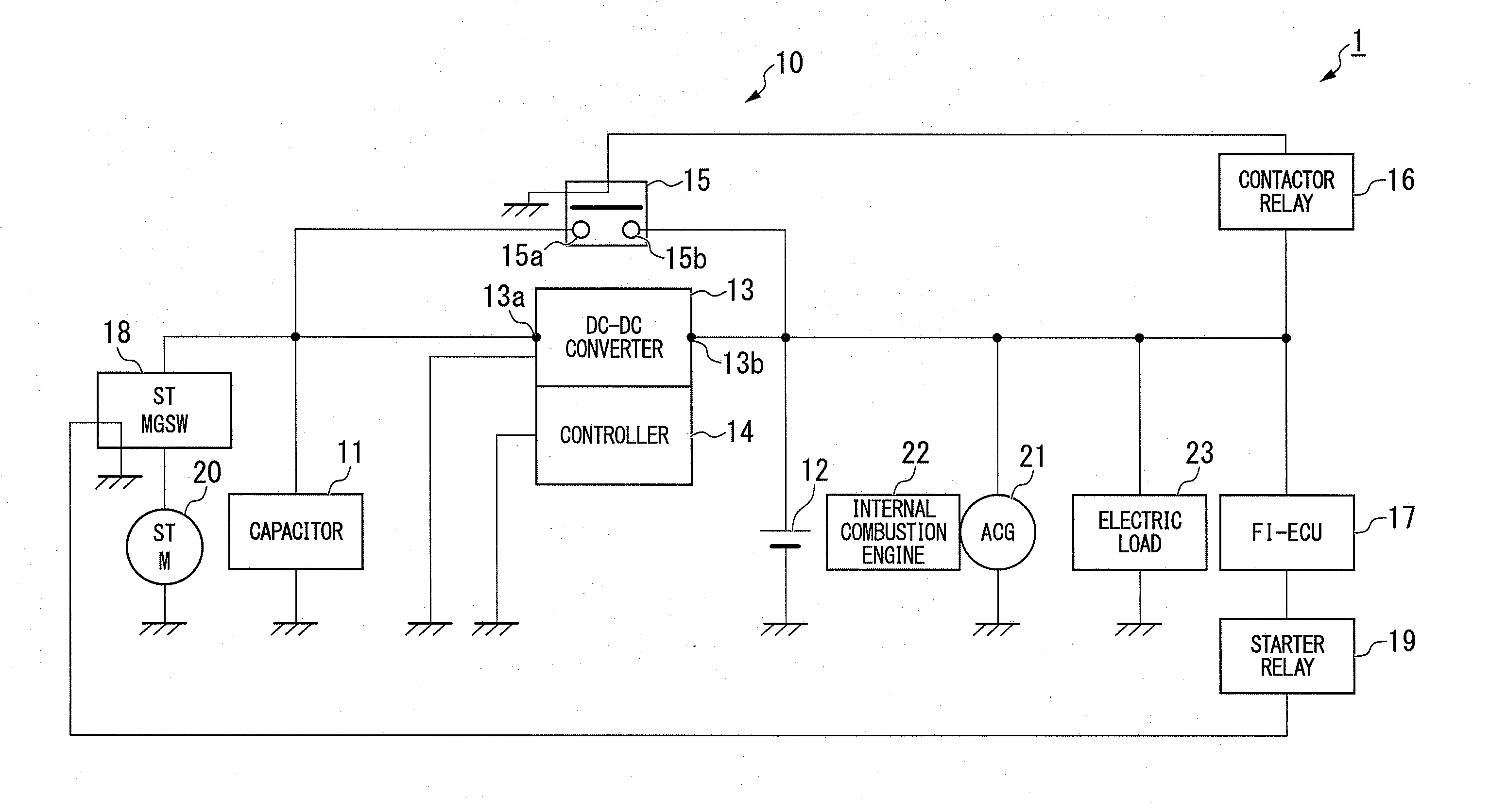 Power supply degradation determination apparatus