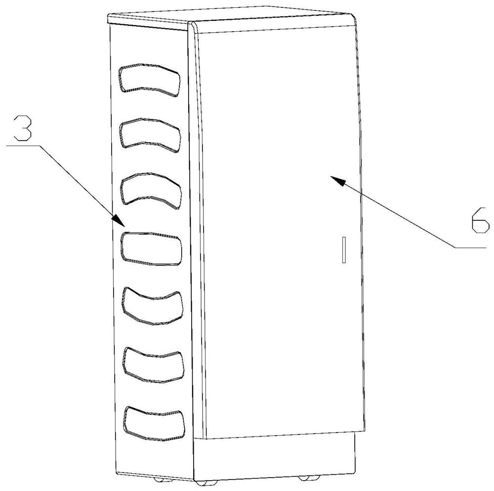 A built-in laundry processing device