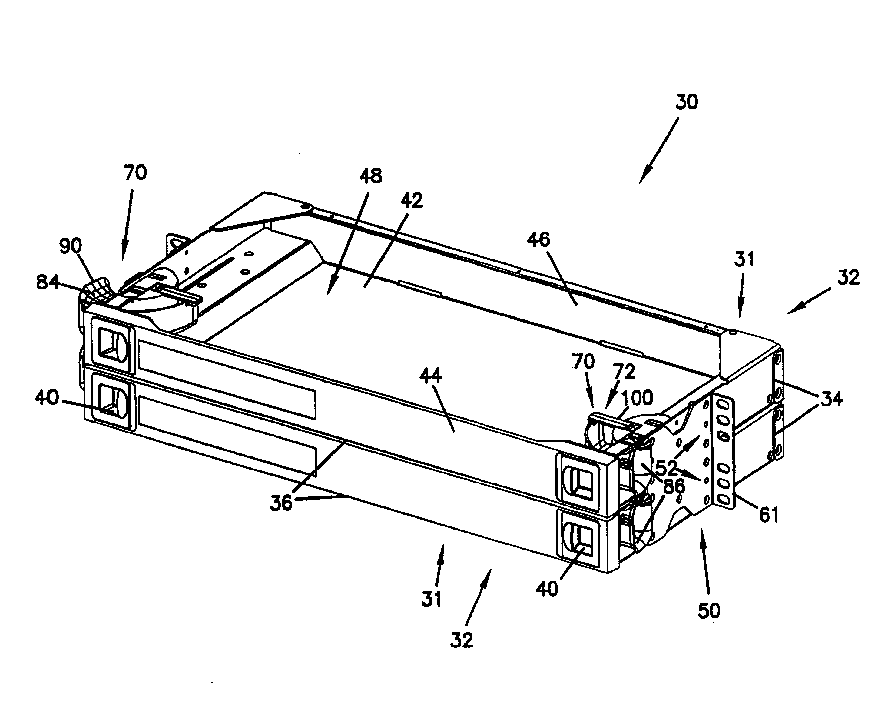 Cable management panel with sliding drawer and methods