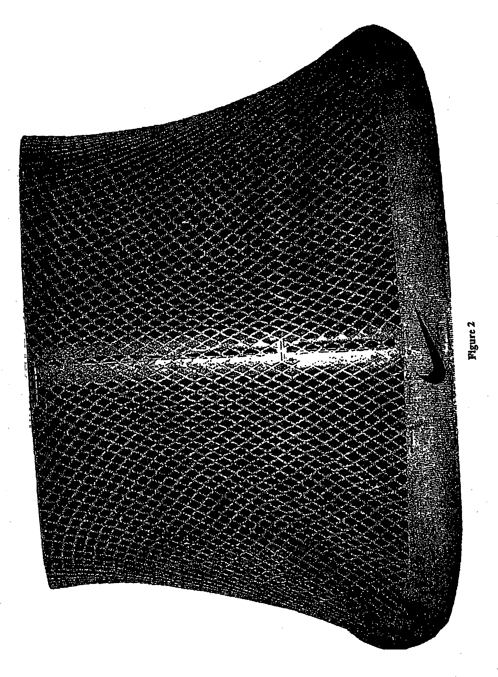 Multi-filamentous net or mesh having an image on one side