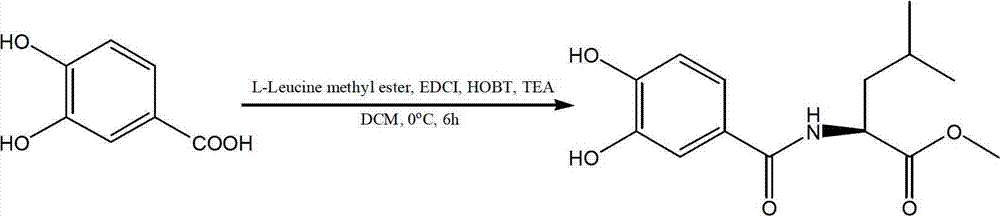 L-leucine derivatives blocking entrance of H5N1 avian influenza virus and preparation method for same