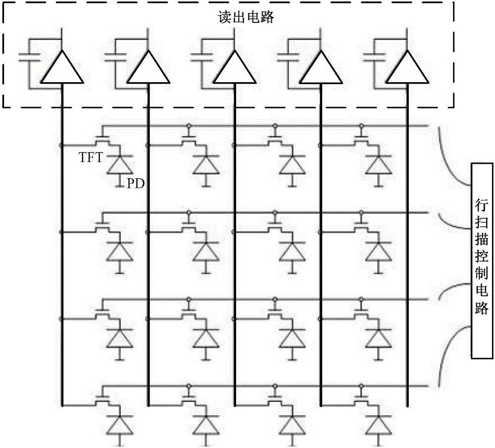 X-ray image sensor and image interference correction method therefor