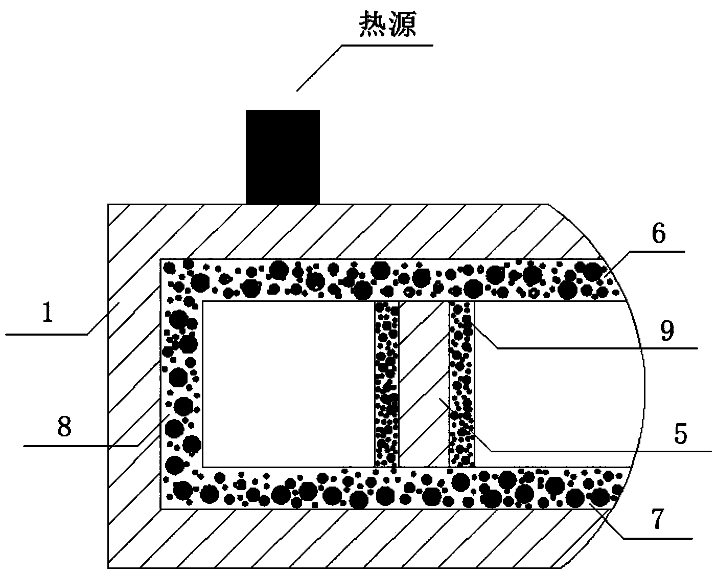 Temperature averaging device of steam chamber heat pipe/microchannel cold plate composite structure