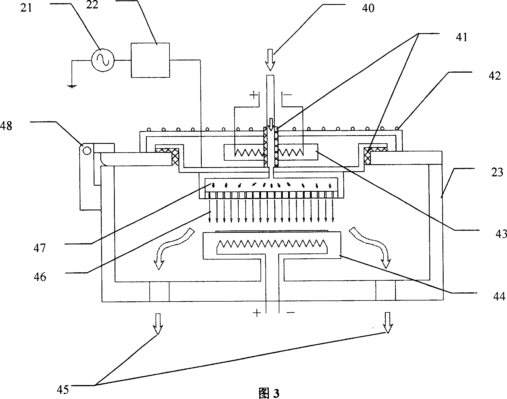 Liquid-conveying metallorganics chemical vapour deposition apparatus