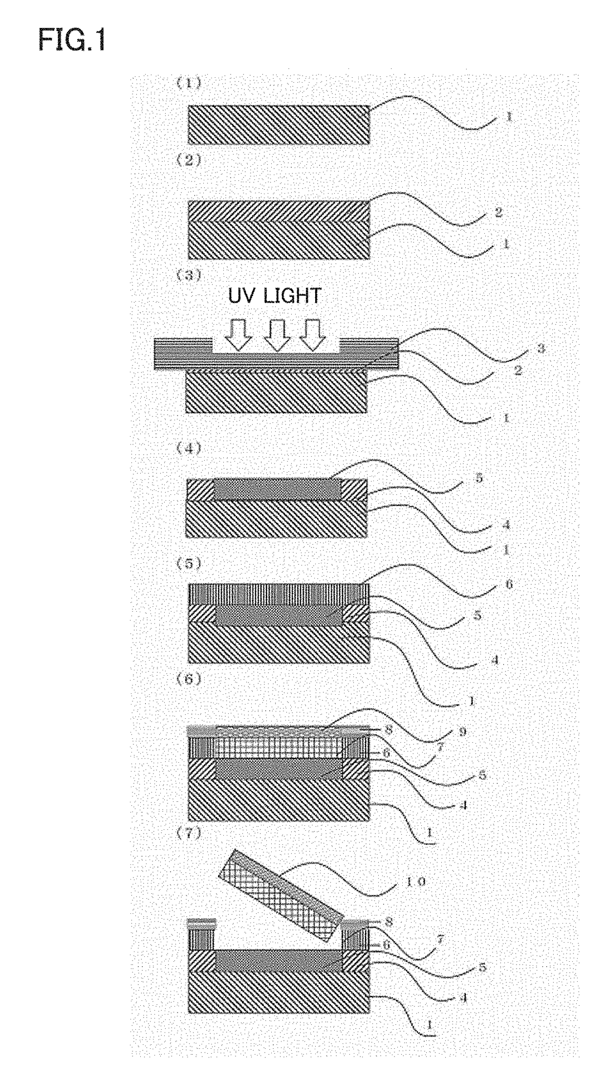 Method for producing layered product, layered product, method for producing layered product with device using said layered product, and layered product with device