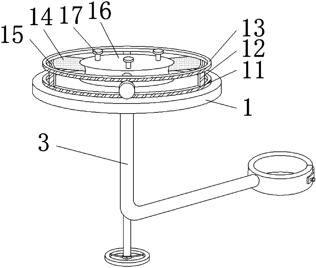 Building construction searchlight bracket