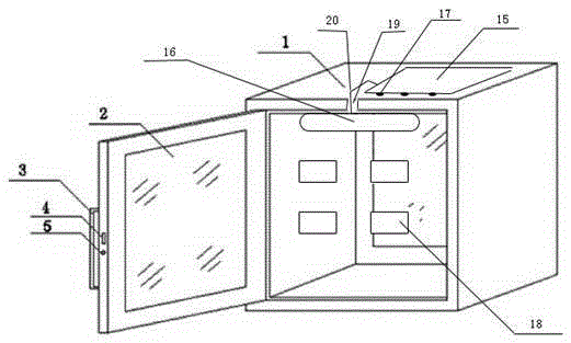 Front and reverse interlocking optical communication cross-connecting box