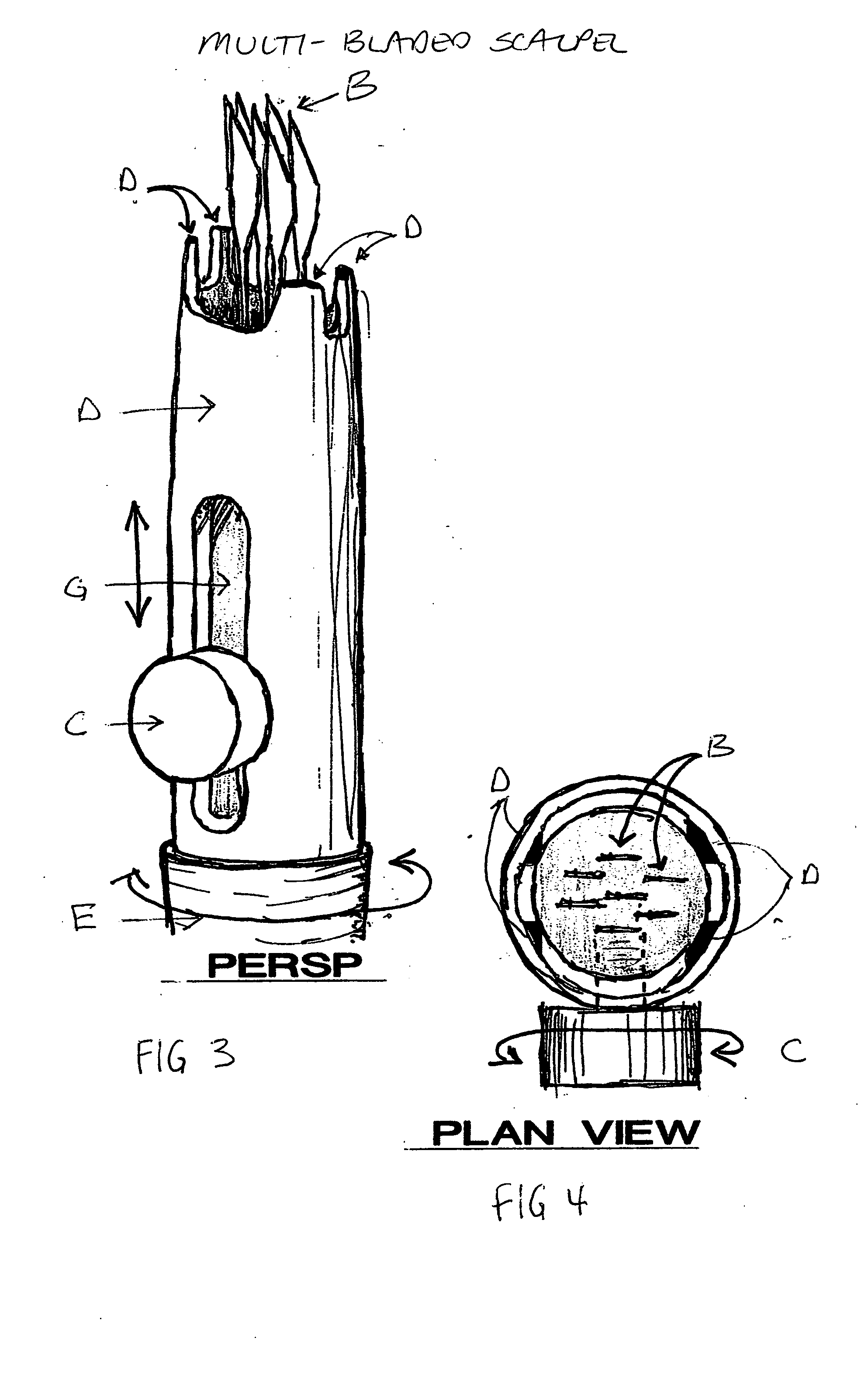 Multi-bladed surgical scalpel