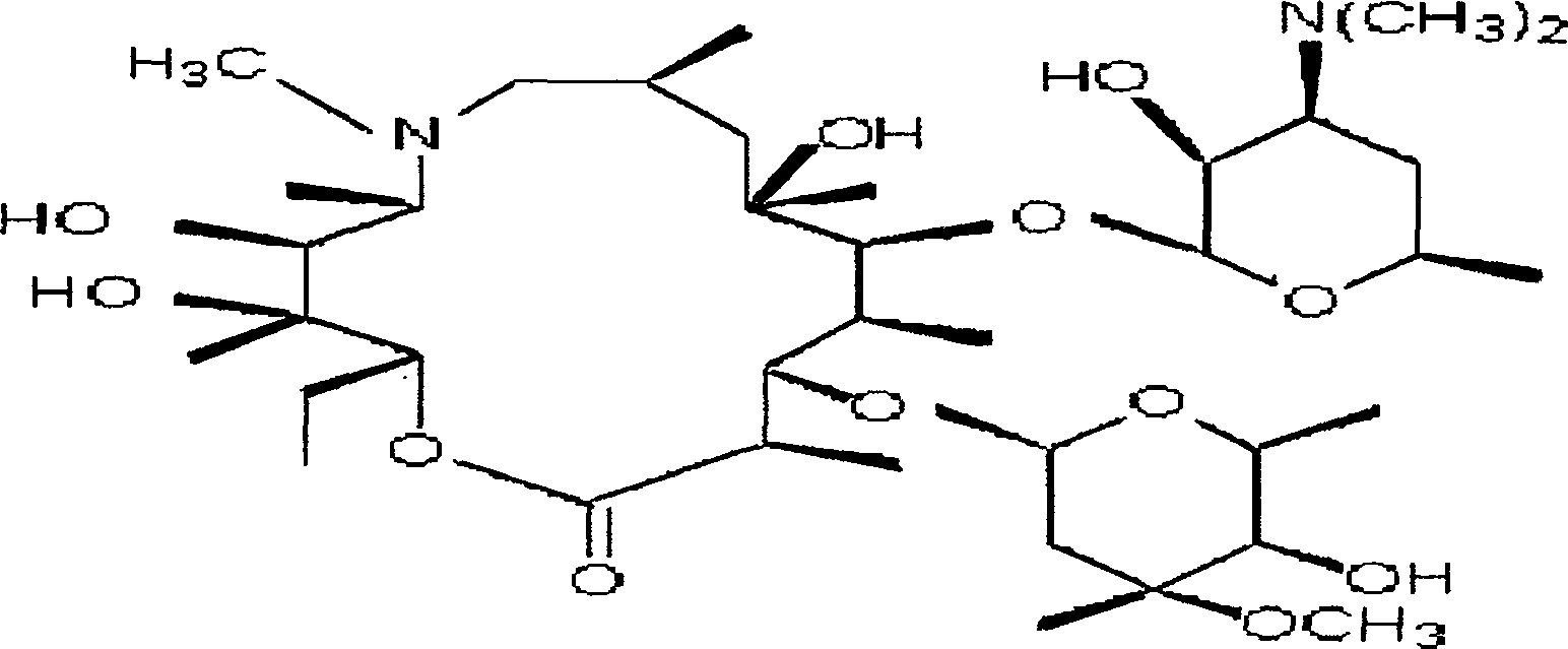 Azithromycin oral disintegration tablet and its preparing method