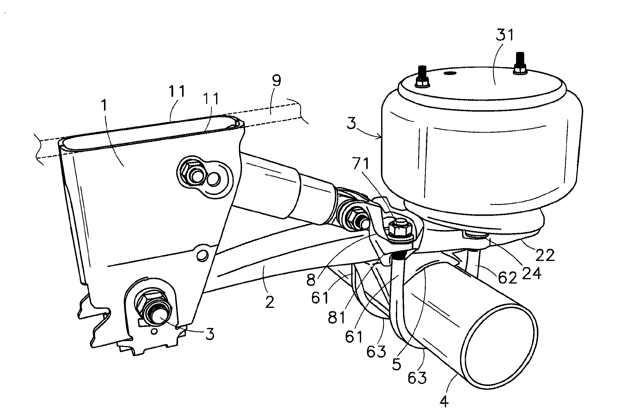 Wheel Axle Suspension