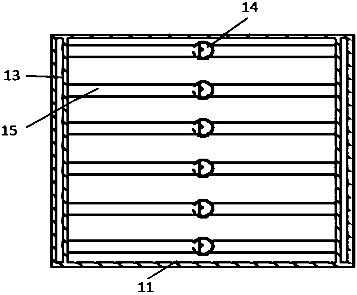 A piezoelectric wave energy power generation device and power supply system for offshore lighthouses