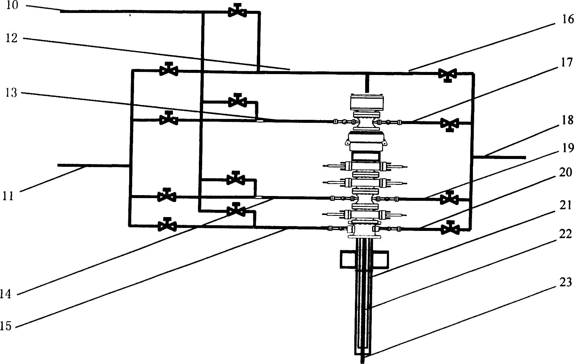 Continuous circulation system for oil and gas well and usage thereof