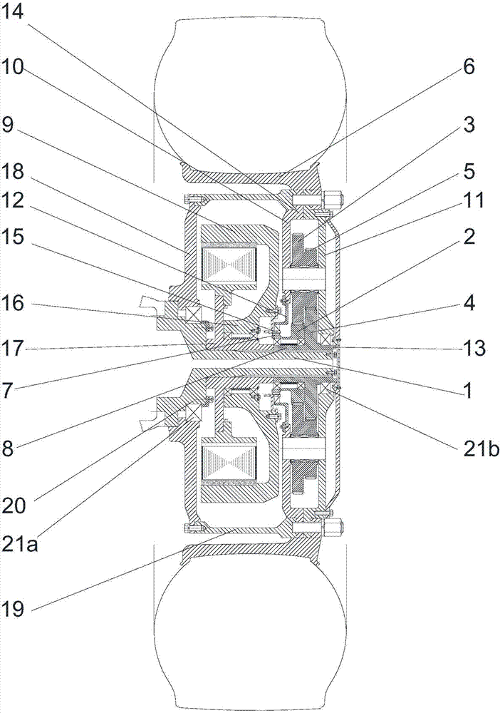 Electric vehicle hub drive device