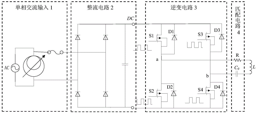 Variable frequency power supply for driving small and medium-sized magnetostrictive transducers