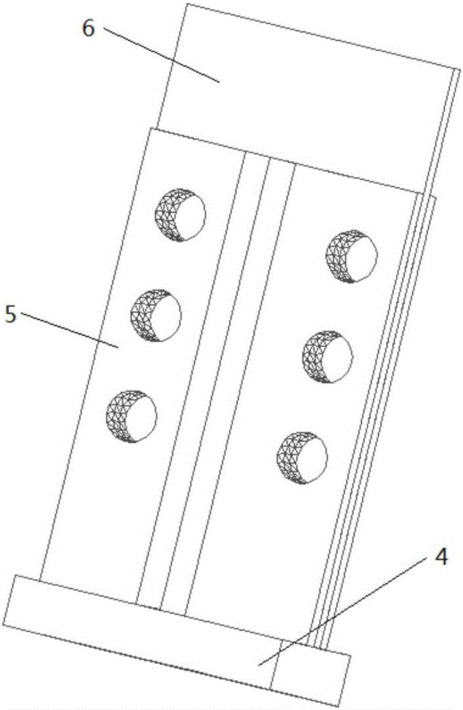 Energy consumption type buckling induction support with ends provided with changeable-length four-fold type induction units