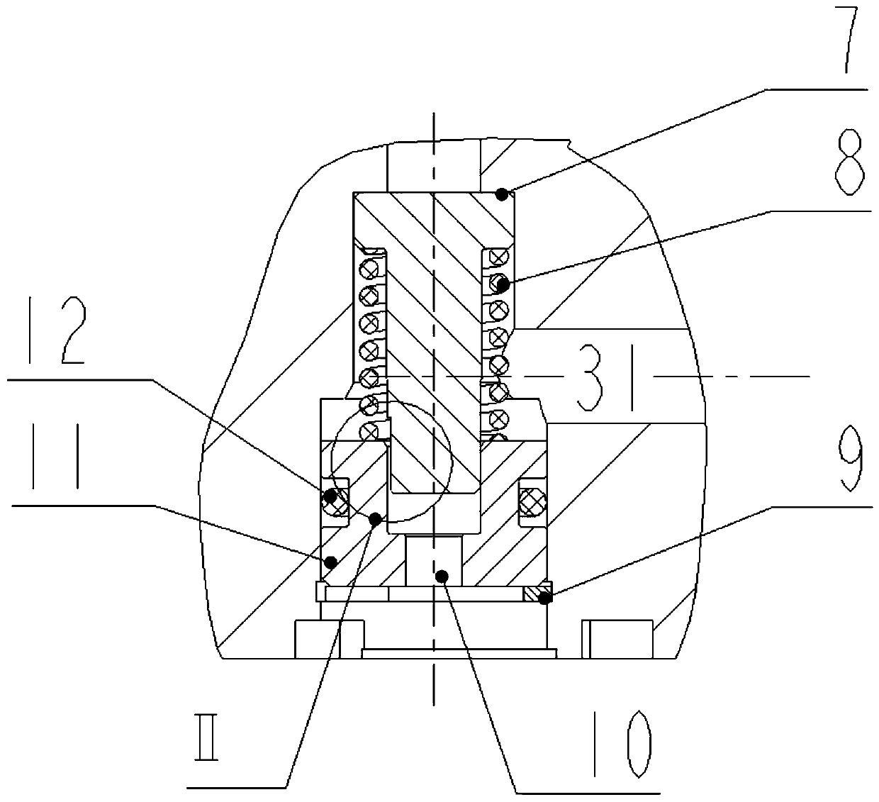 Travel motor delay brake valve and travel motor