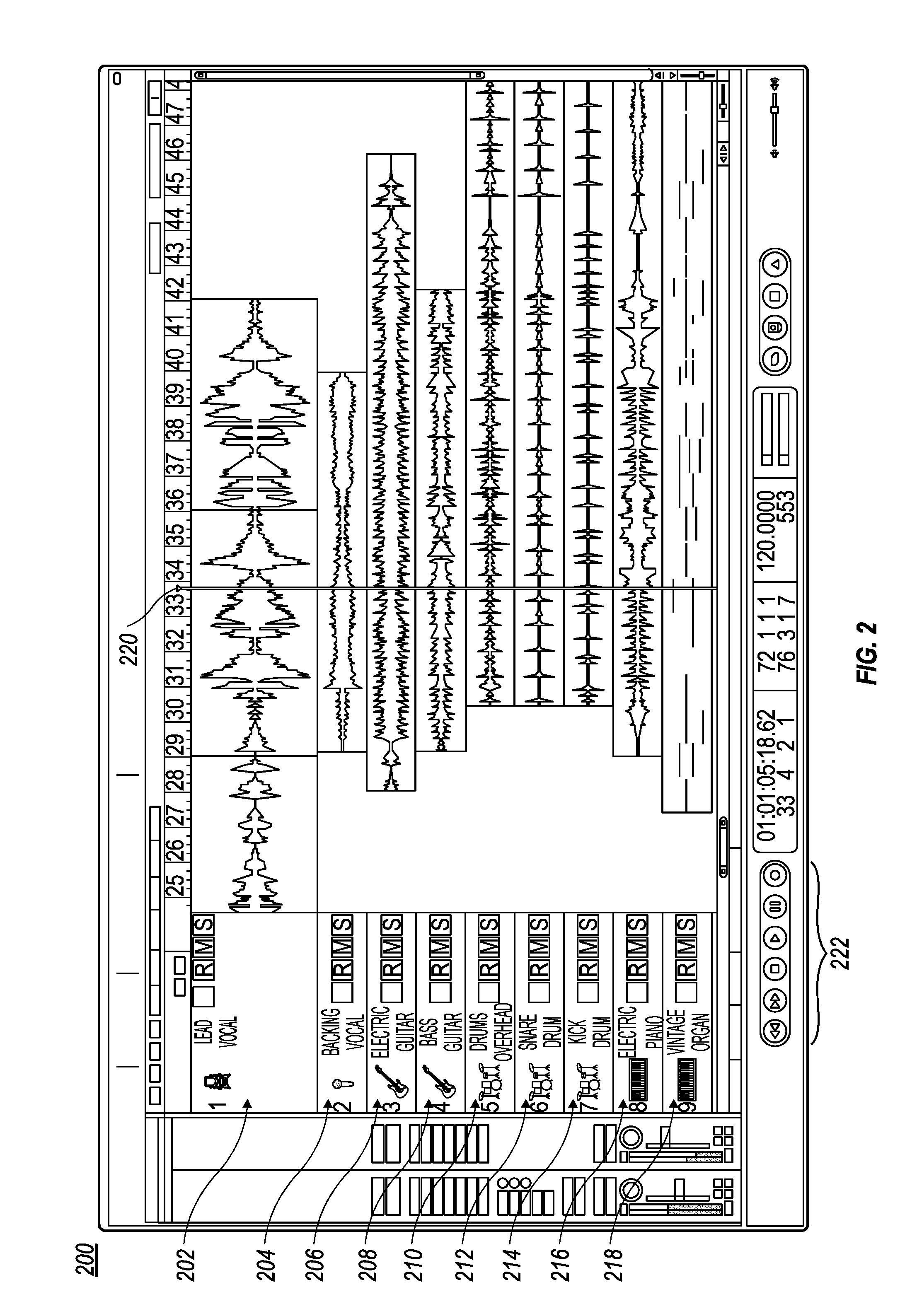 System and method to generate and manipulate string-instrument chord grids in a digital audio workstation