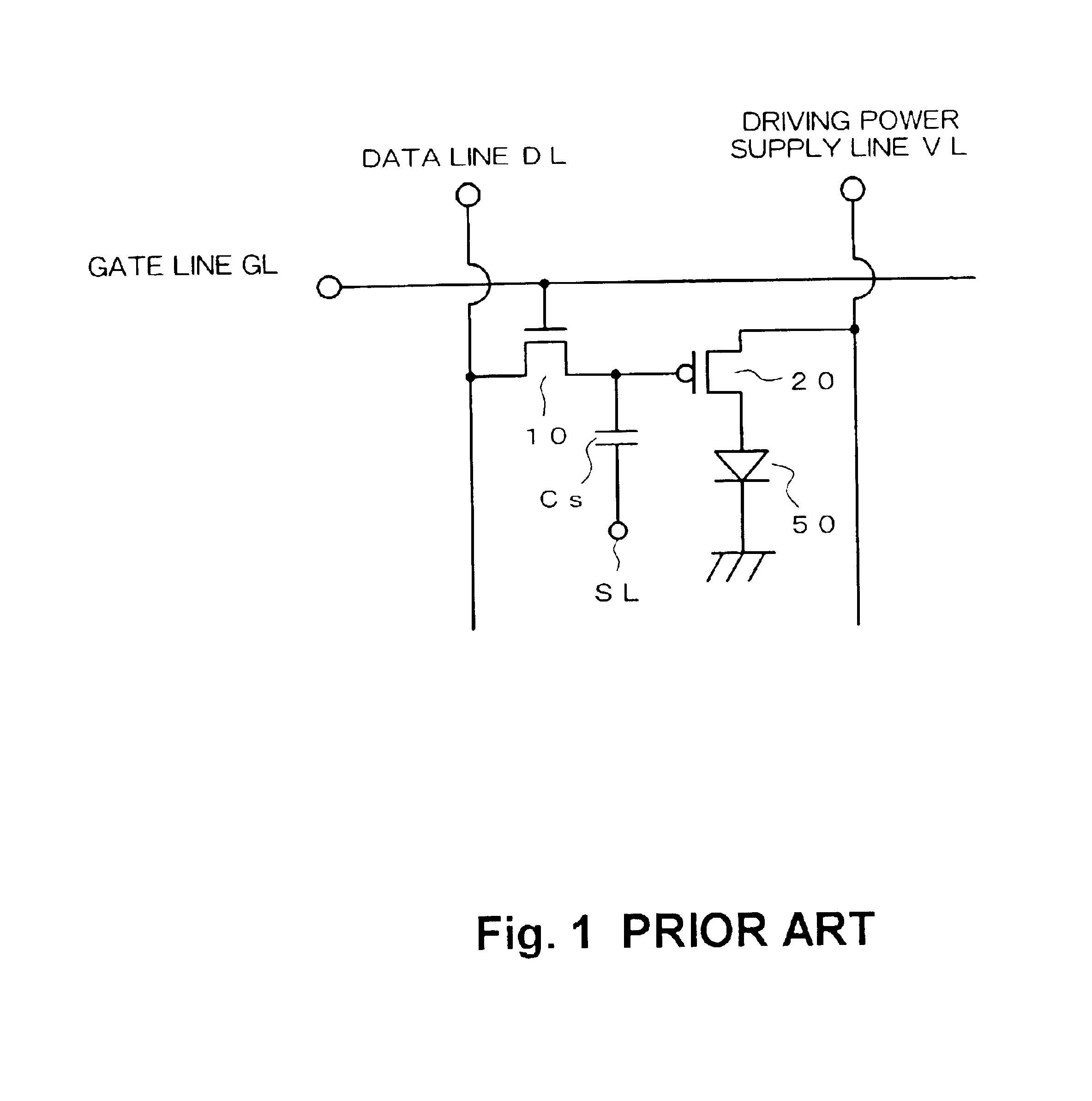 Active matrix type display device