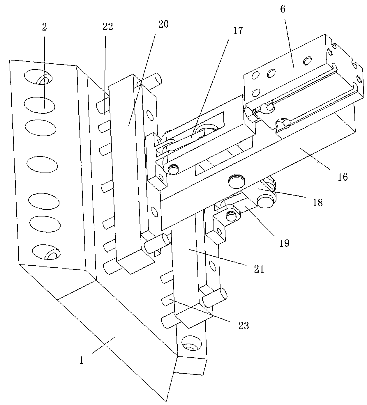 Part distribution device of automatic assembling device