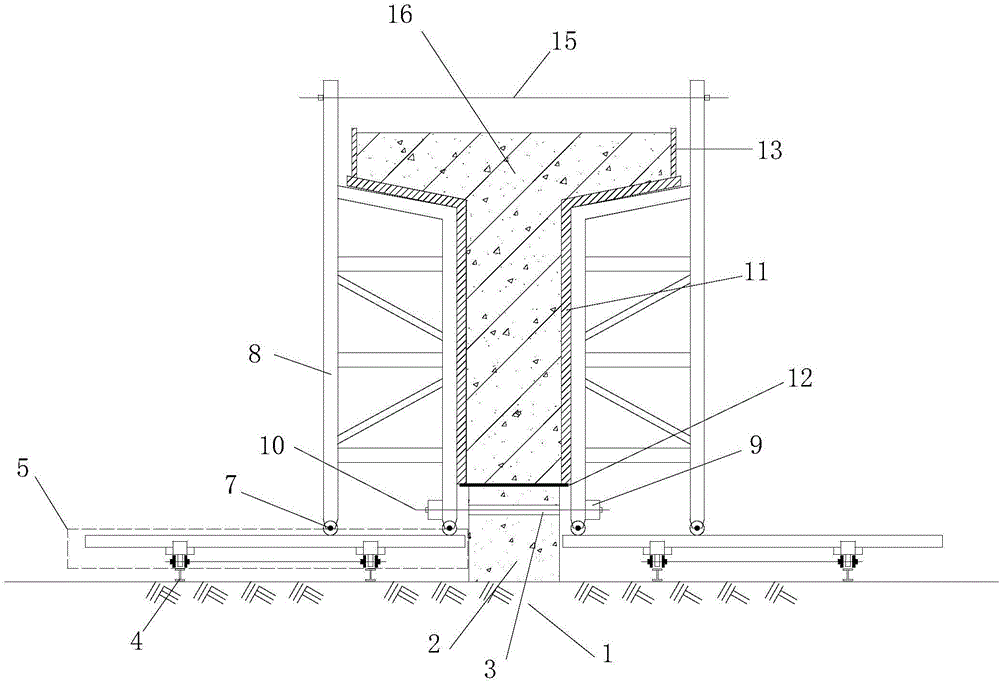 T-beam factory-like prefabricated supporting formwork system and construction method