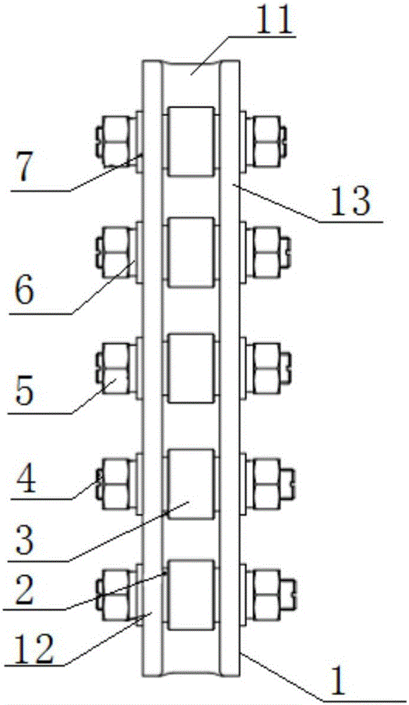 Efficient rolling tensioning wheel plate device