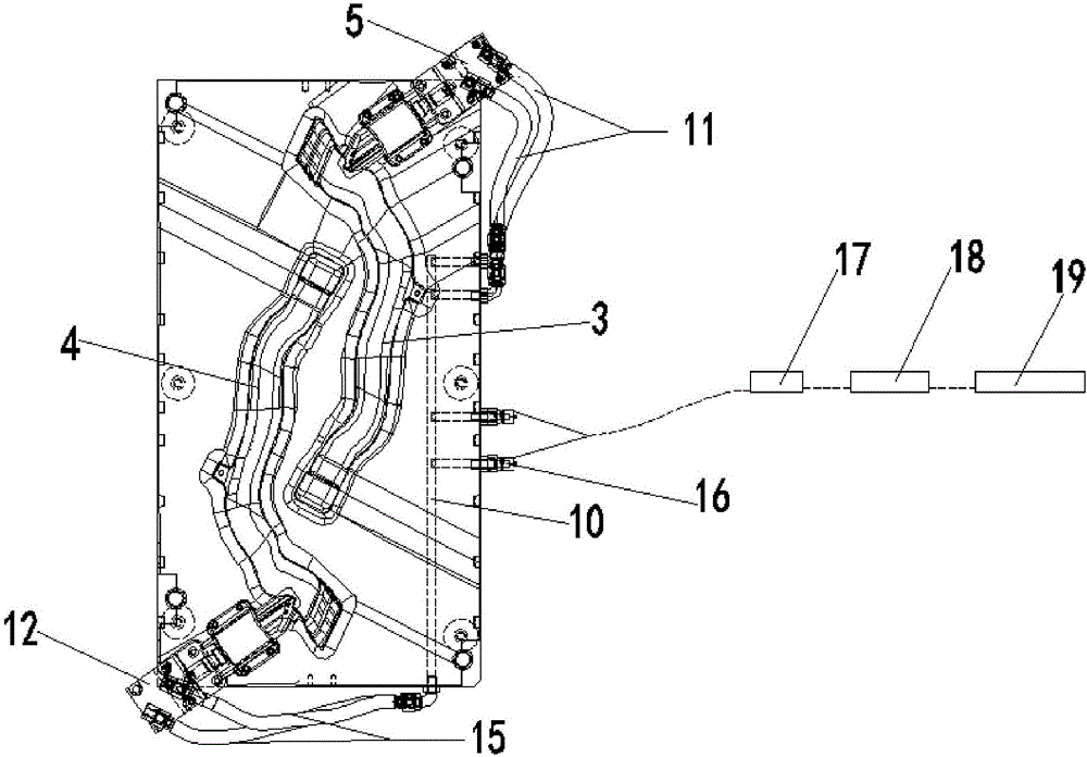 Forming mold for blow-molded products