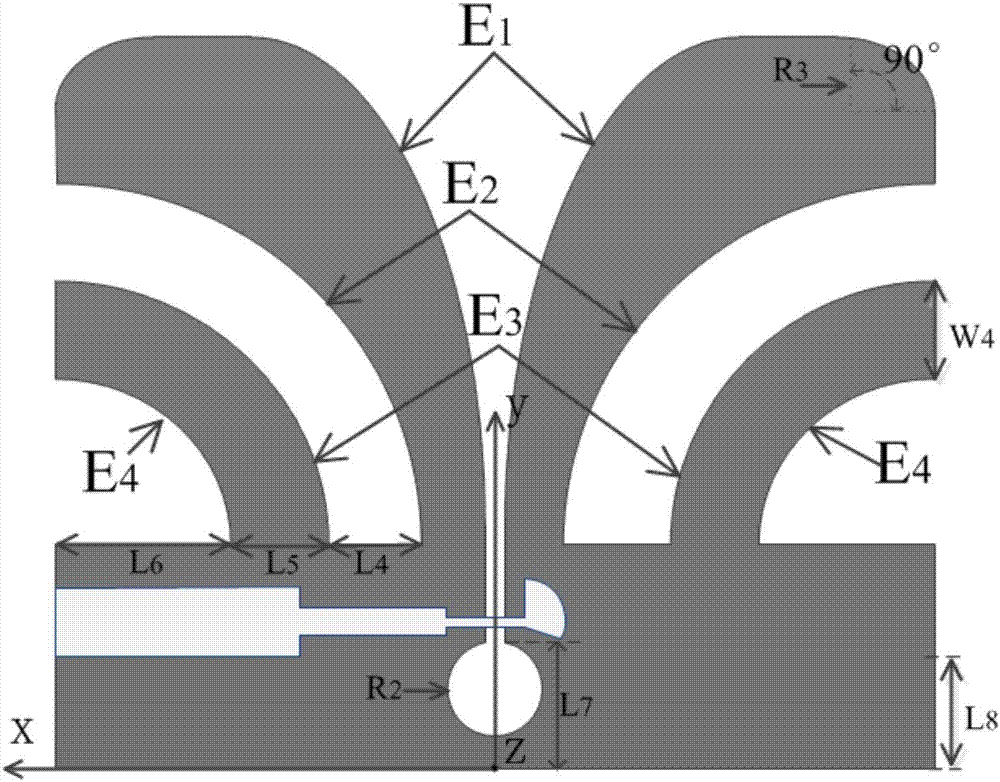 Miniature ultra-wide-band antenna