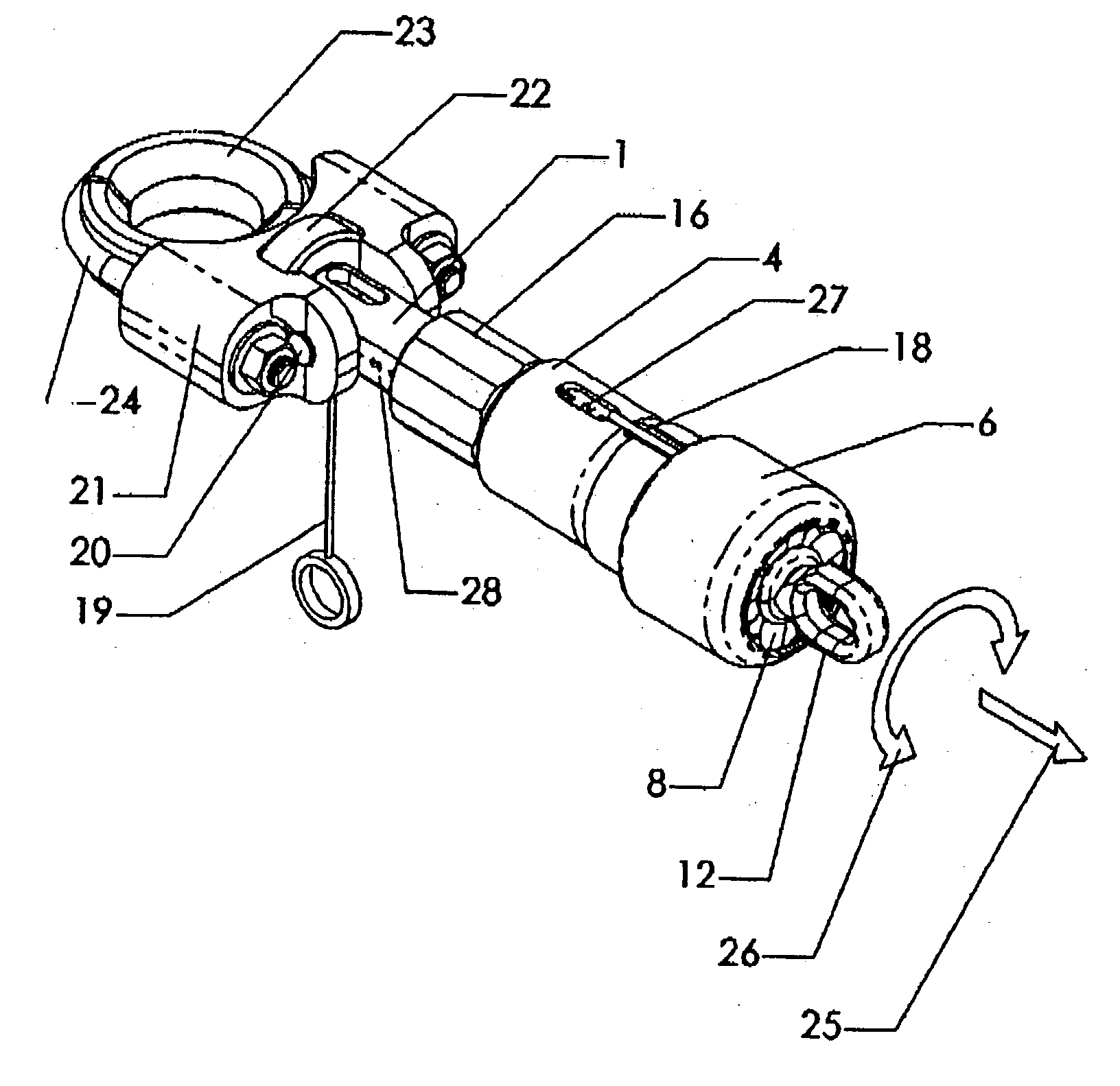 Swivel/quick release device for tow rope