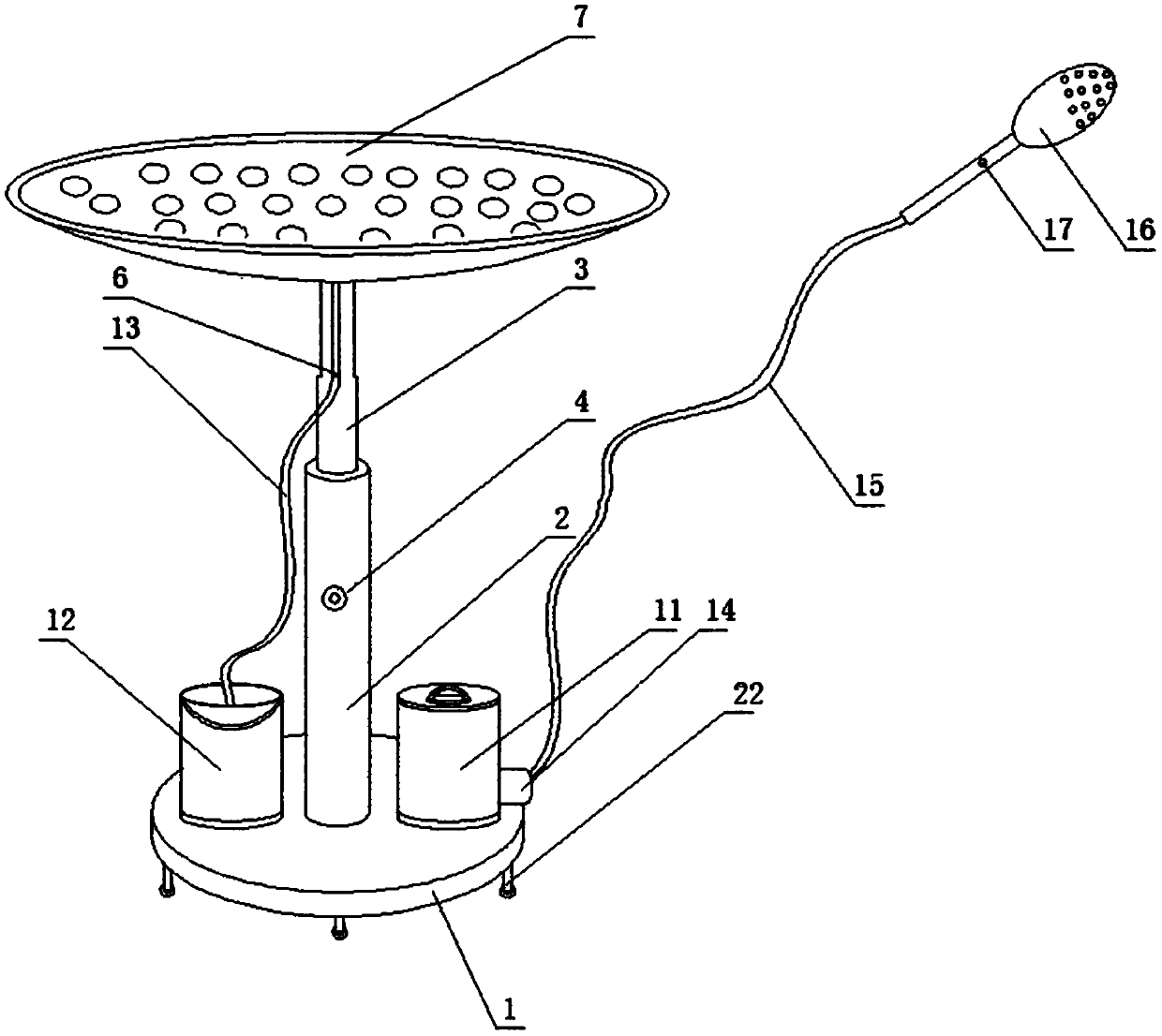 Novel pediatric surgical wound cleaning drainage device